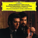 Sibelius: Violin Concerto in D Minor, Op. 47 / Beethoven: Violin Romance Nos. 1 & 2 on Pinchas Zukerman, Orchestra London Philharmonic Orchestra, Conductor Daniel Barenboim orkesterin vinyyli LP-levy.