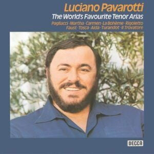The World's Favourite Tenor Arias on Luciano Pavarotti artistin vinyyli LP-levy.