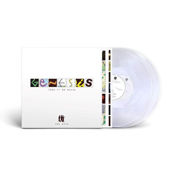 Turn It on Again: The Hits on Genesis bändin vinyyli LP-levy.