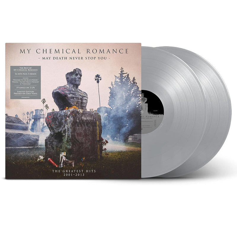 May Death Never Stop You on My Chemical Romance bändin vinyyli LP-levy.