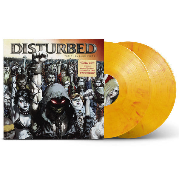 Ten Thousand Fists on Disturbed bändin vinyyli LP-levy.