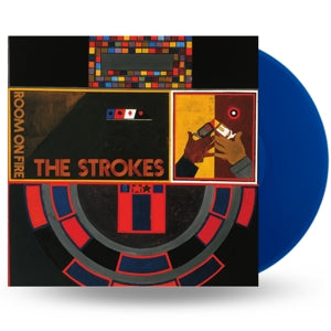 Room On Fire on The Strokes bändin vinyyli LP-levy.