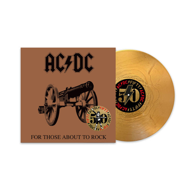 For Those About To Rock on AC/DC bändin vinyyli LP-levy.