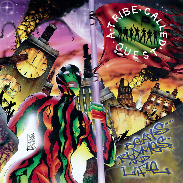 Beats, Rhymes & Life on A Tribe Called Quest bändin vinyyli LP-levy.