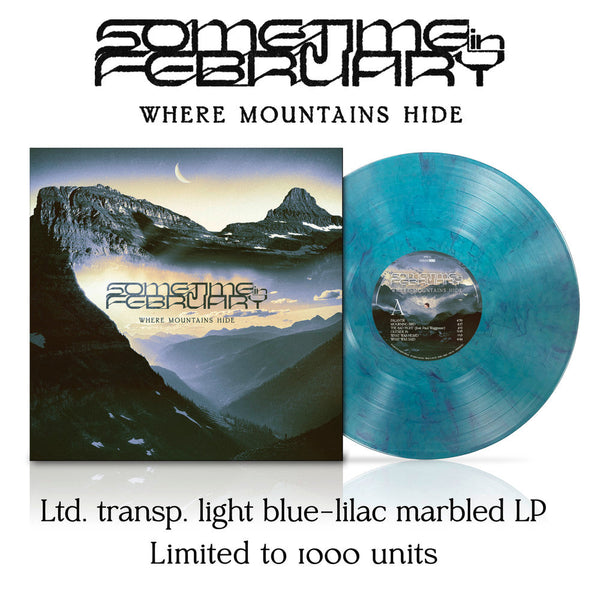 Where Mountains Hide on Sometime In February bändin vinyyli LP-levy.
