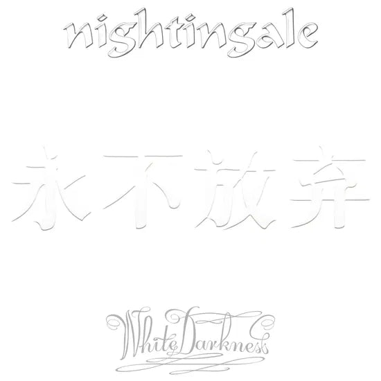 White Darkness on Nightingale bändin vinyyli LP-levy.