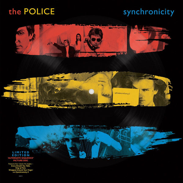 Synchronicity on The Police bändin vinyyli LP-levy.
