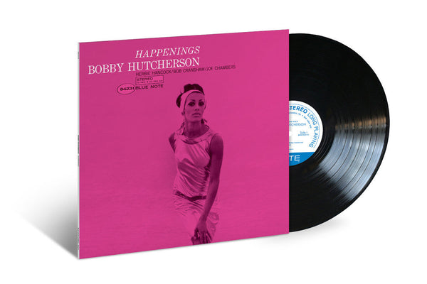 Happenings on Bobby Hutcherson artistin vinyyli LP-levy.
