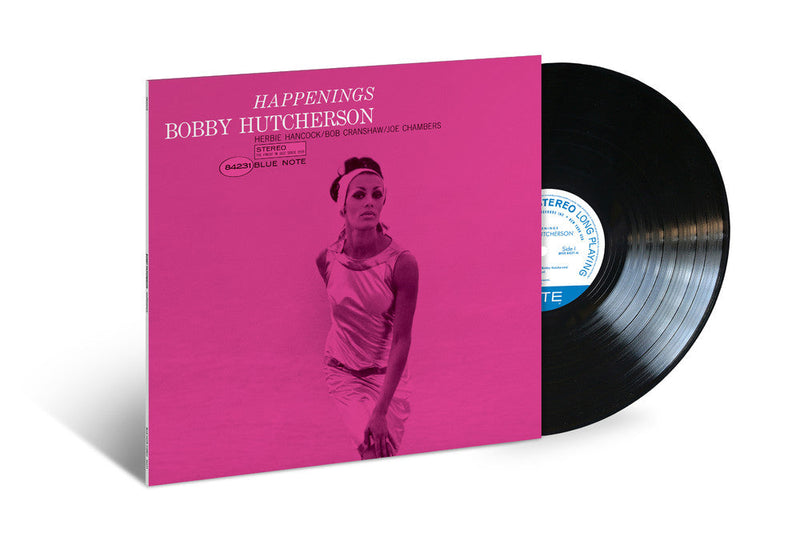 Happenings on Bobby Hutcherson artistin vinyyli LP-levy.