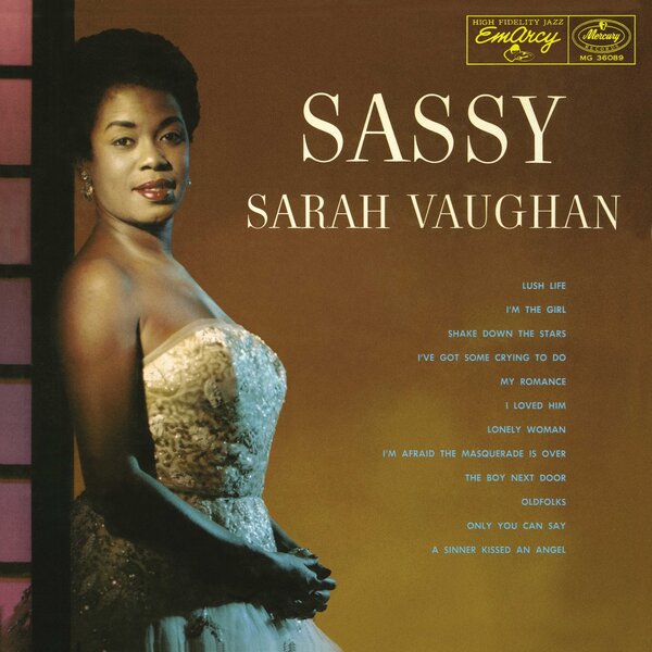 Sassy on Sarah Vaughan artistin vinyyli LP-levy.