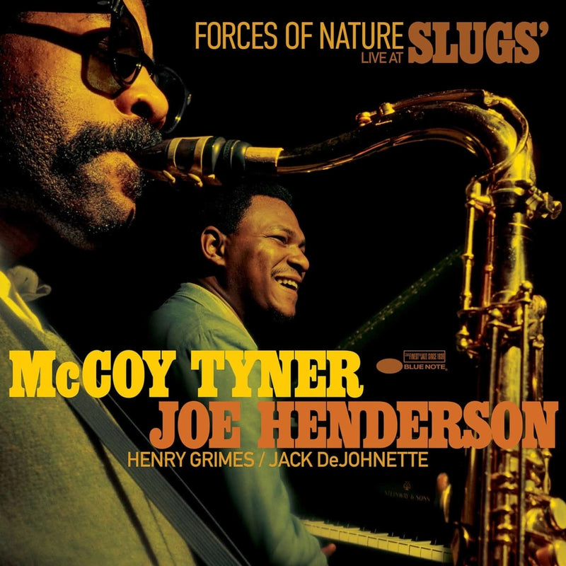 Forces of Nature: Live at Slugs' on McCoy Tyner, Joe Henderson artistien vinyyli LP-levy.
