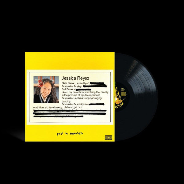 Paid In Memories Jessie Reyez artistin vinyyli LP-levy.