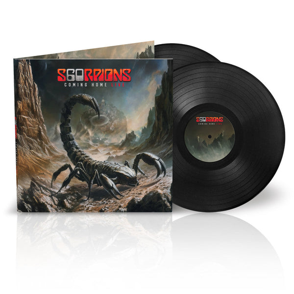 Coming Home Live on Scorpions bändin vinyyli LP-levy.