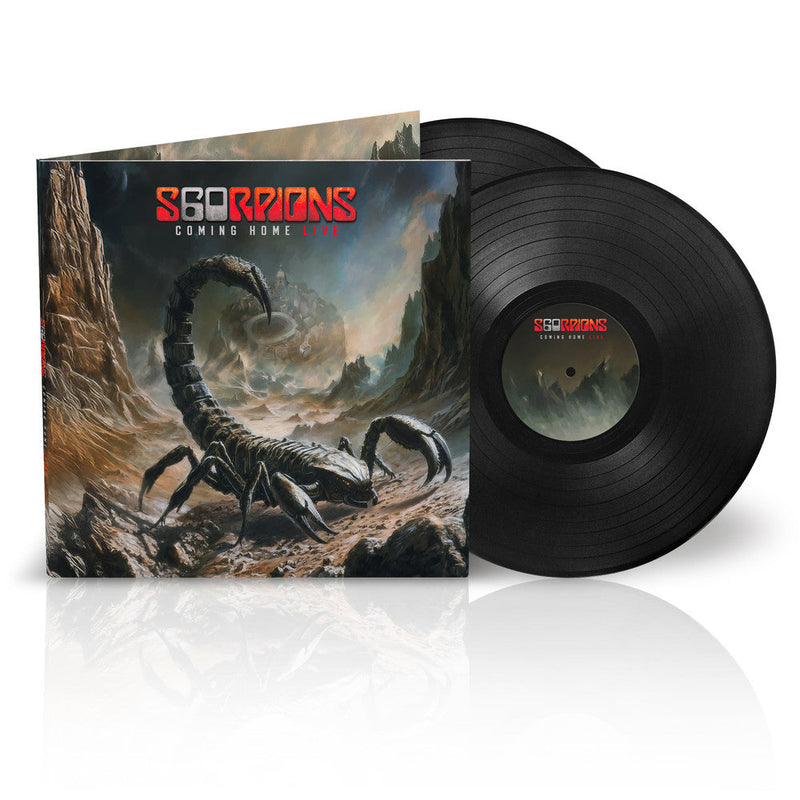 Coming Home Live on Scorpions bändin vinyyli LP-levy.