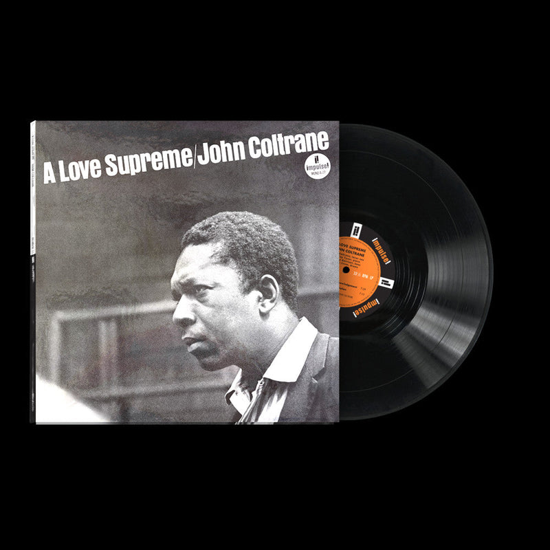 A Love Supreme on John Coltrane artistin vinyyli LP-levy.