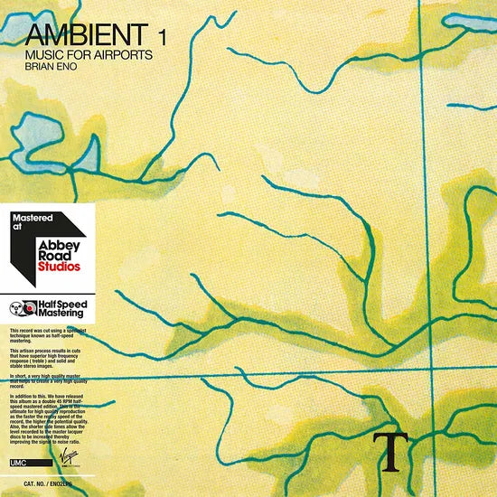 Ambient 1: Music For Airports on Brian Eno artistin vinyyli LP-levy.