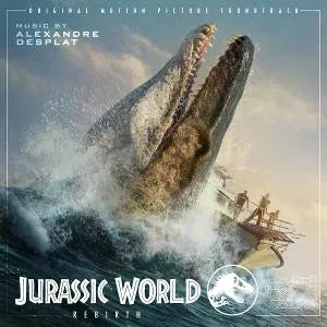 Jurassic World Rebirth on Alexandre Desplat artistin vinyyli LP-levy.