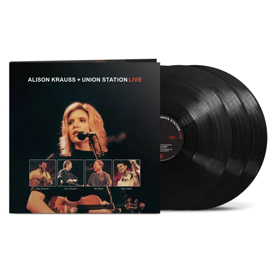 Live on Alison Krauss & Union Station bändin vinyyli LP-levy.