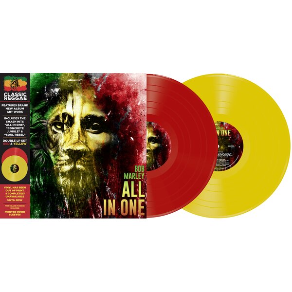 All in One on Bob Marley artistin vinyyli LP-levy.