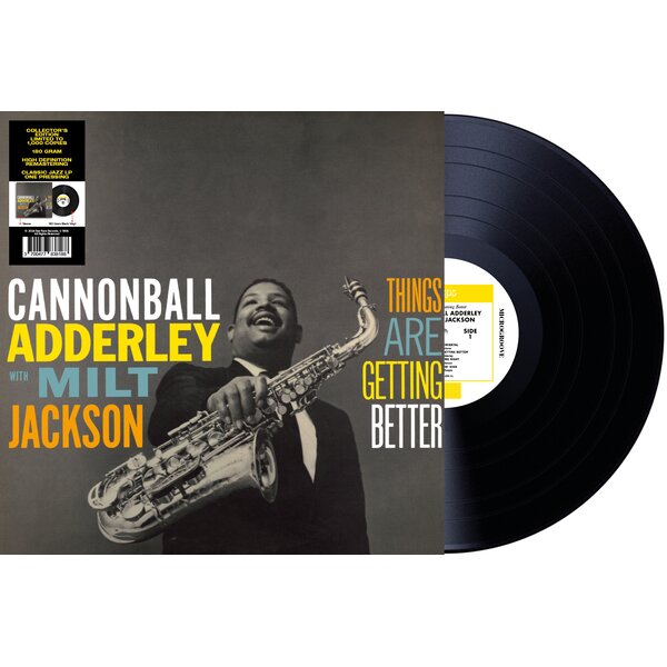 Things Are Getting Better on Cannonball Adderley, Milt Jackson bändin vinyyli LP-levy.