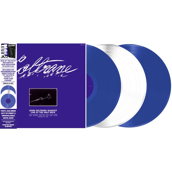 Live At The Half Note on John Coltrane Quartet bändin vinyyli LP-levy.