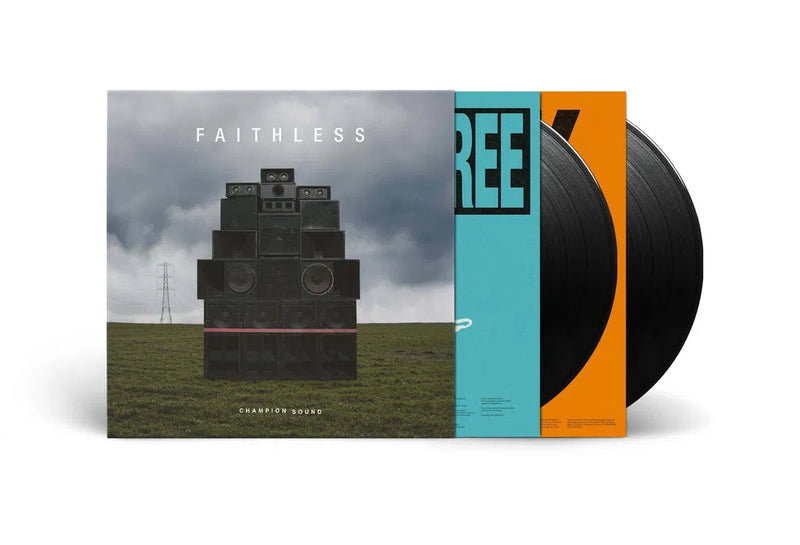 Champion Sound on Faithless bändin vinyyli LP-levy.
