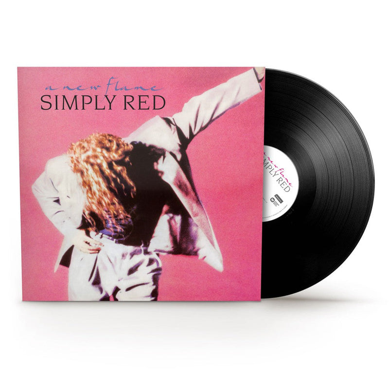 A New Flame on Simply Red bändin vinyyli LP-levy.