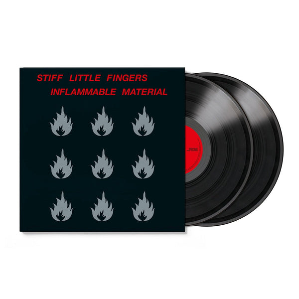 Inflammable Material on Stiff Little Fingers bändin vinyyli LP-levy.