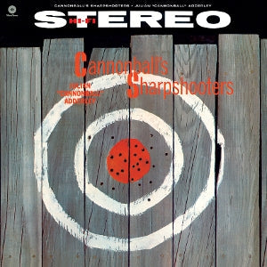 Cannonball's Sharpshooters on Cannonball Adderley artistin vinyyli LP-levy.