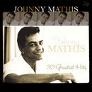 33 Greatest Hits on Johnny Mathis artistin vinyyli LP-levy.