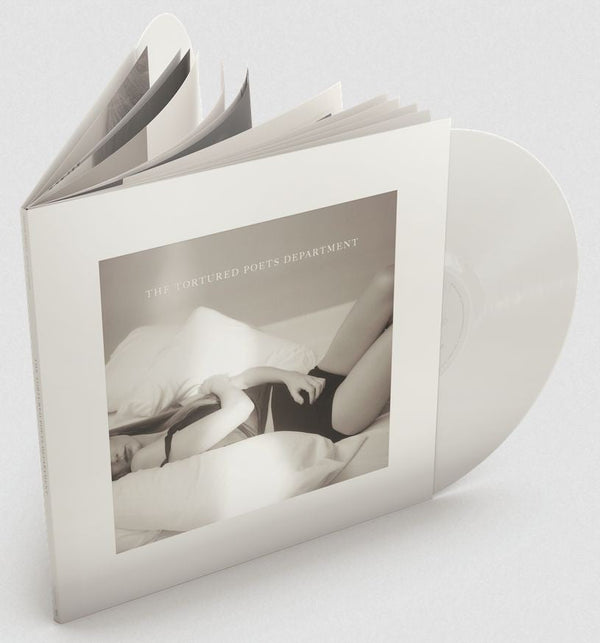 The Tortured Poets Department on Taylor Swift artistin vinyyli LP-levy.