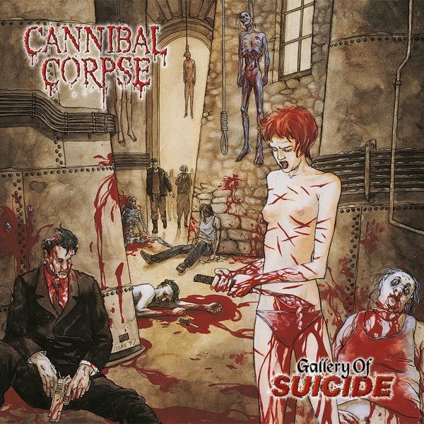 Gallery Of Suicide on Cannibal Corpse bändin vinyyli LP.