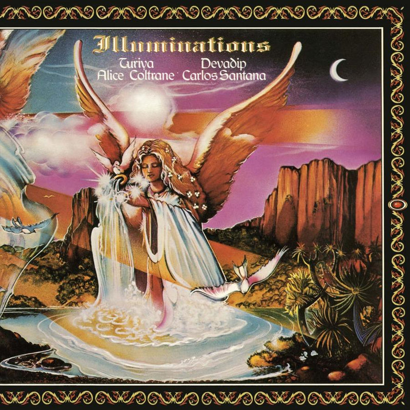 Illuminations on artistien Carlos Santana & Alice Coltrane LP-levy.